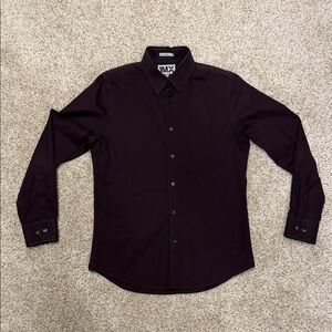 Express Men's Deep Purple Button Down Shirt
